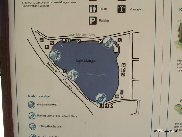 Mapa Jeziora Monger