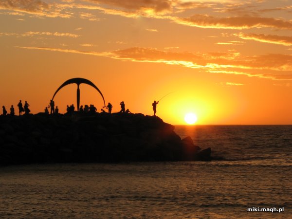 Zachód słońca na plaży Cottesloe