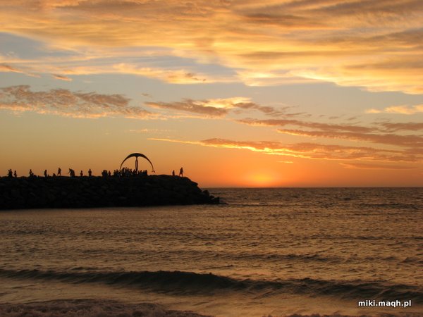 Zachód słońca na plaży Cottesloe