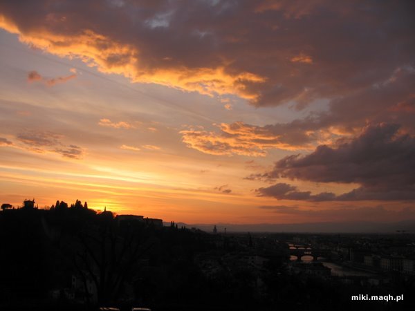 Sunset over Florence