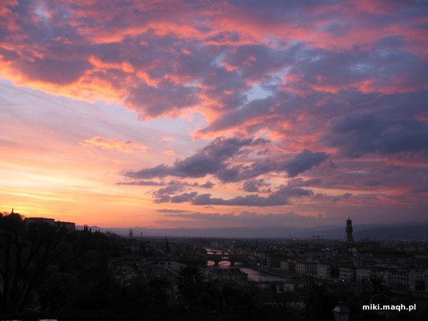 Sunset over Florence