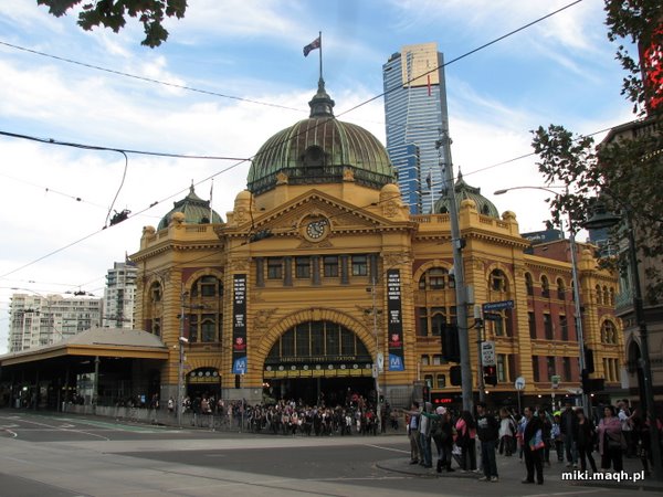 Federation Square and Flinders Street station